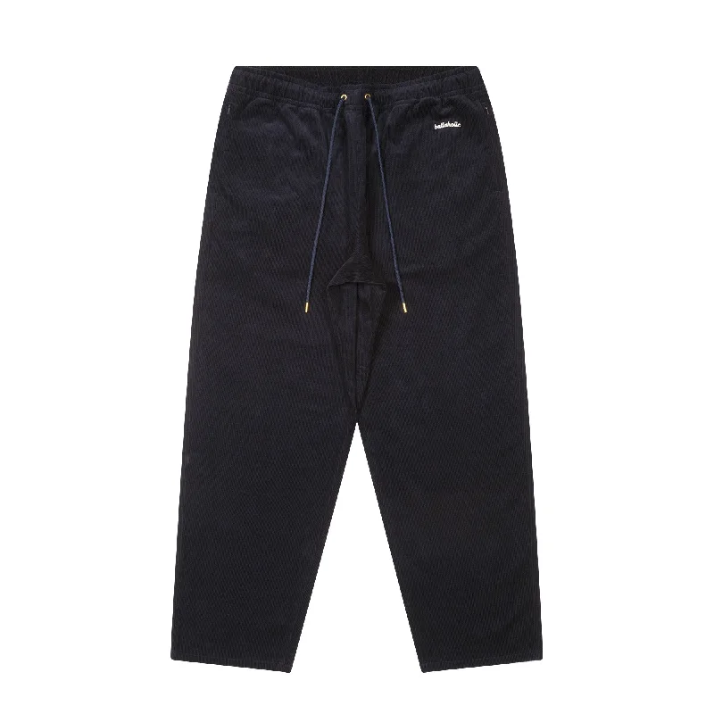 Custom Lounge Pants-Logo Corduroy Pants (navy)