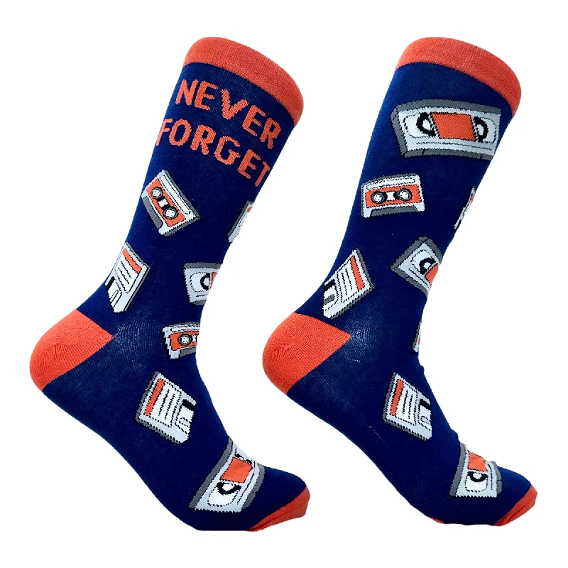 Custom Fashionable Socks-Men's Never Forget Me Socks