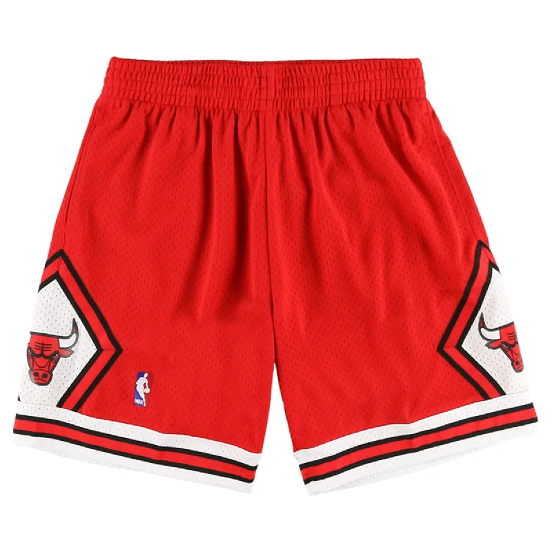 Custom Padded Pants-Mitchell＆Ness Chicago Bulls - Swingman Shorts CHI.Bulls 97-98 RED【SMSHGS18223】