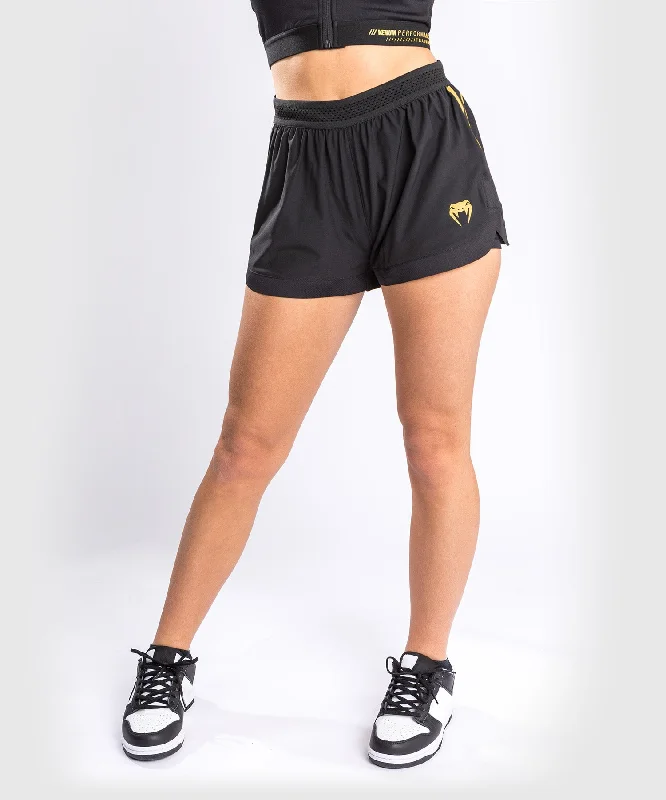 Custom Shorts for Travel-Venum Tempest 2.0 Women’s Training Shorts – Black/Gold