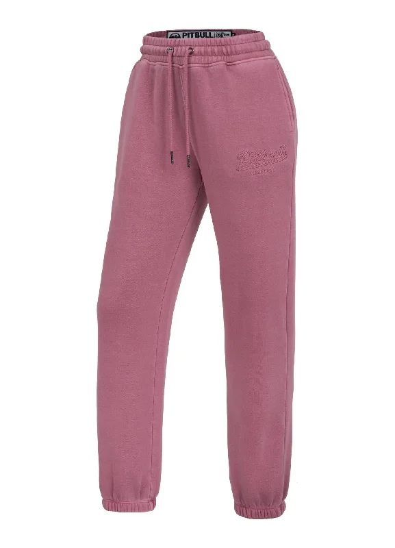 Custom Striped Pants-Women's sweatpants Washed Manzanita II