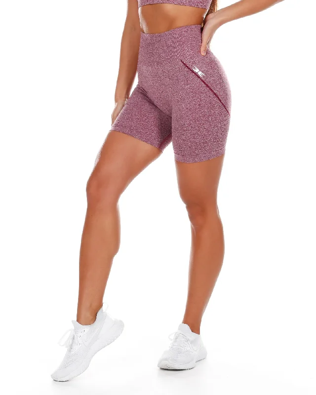 Custom Workout Shorts-Elite Seamless Shorts - Berry