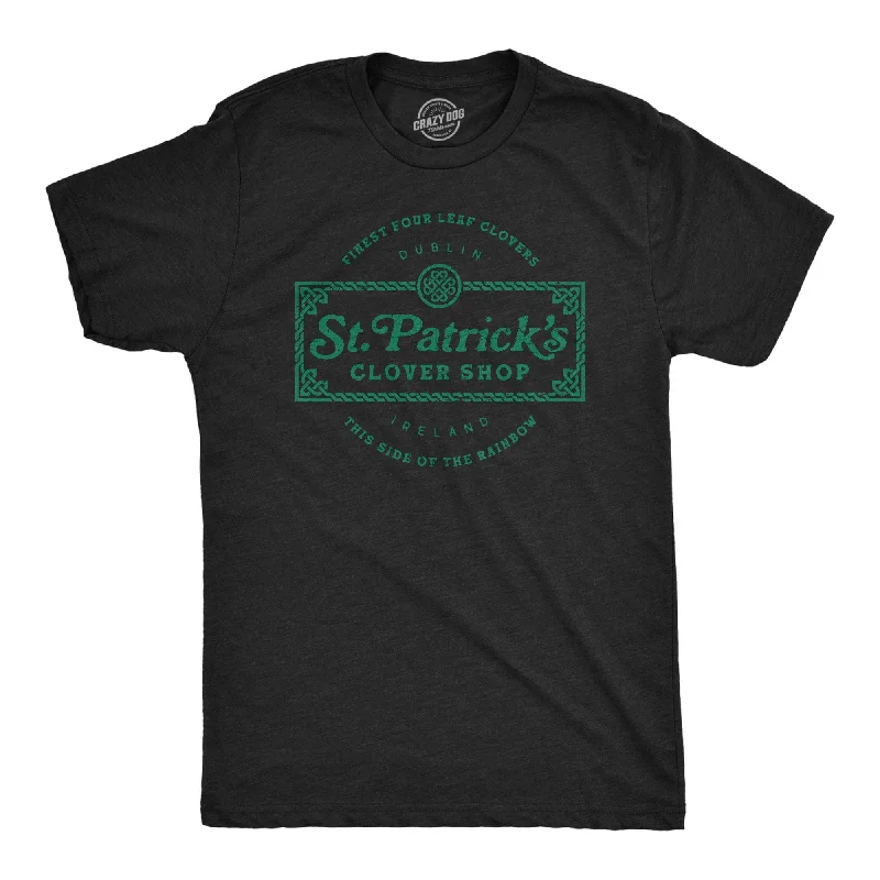 Custom T-Shirts with Custom Prints-St. Patrick's Clover Shop Men's T Shirt