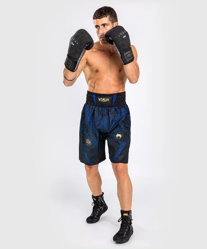 Custom Shorts for Food Service Workers-Venum Phantom Loma Boxing Short - Black/Blue