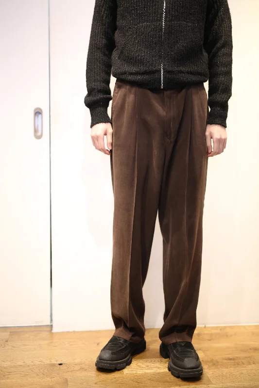 Custom Custom Workout Gear Pants-90's BROWN STRAIGHT TROUSERS