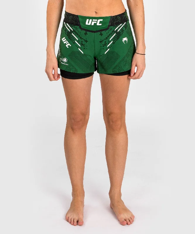 Custom Shorts with Velcro Straps-UFC Adrenaline by Venum Authentic Fight Night Women’s Fight Short - Green