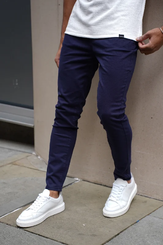 Custom Full-Length Pants-Capo CHINO Pant - Navy