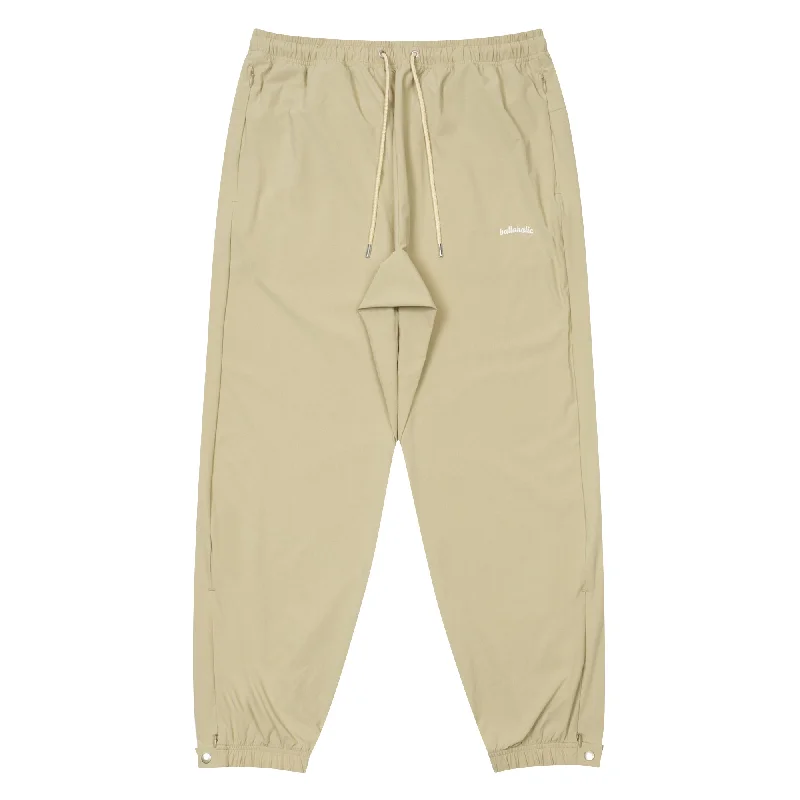 Custom Elastic Waist Pants-Stretch Nylon City Long Pants (light beige)