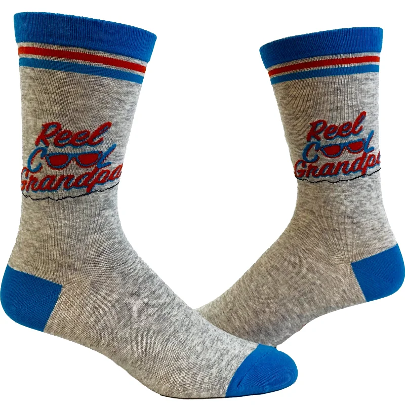 Custom School Socks-Reel Cool Grandpa Socks