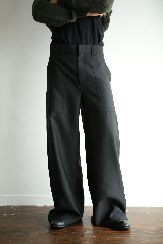 Custom Cargo Pants-"DEAD STOCK" WIDE FLARE TROUSERS