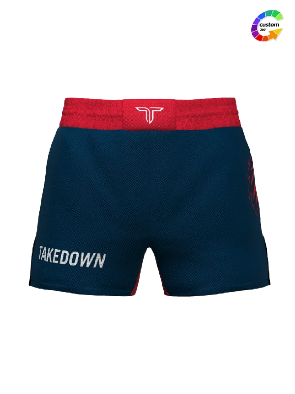 Custom Shorts for Summer Outfits-TD-FS-004 360° Custom Fight Shorts (5"&7“ Inseam)