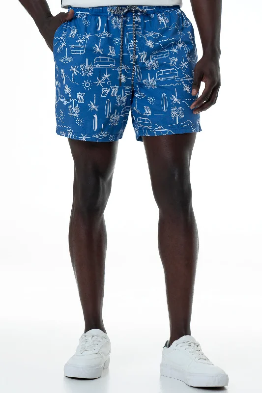 Custom Shorts for Corporate Gifts-Pool Shorts _ 153895 _ Blue