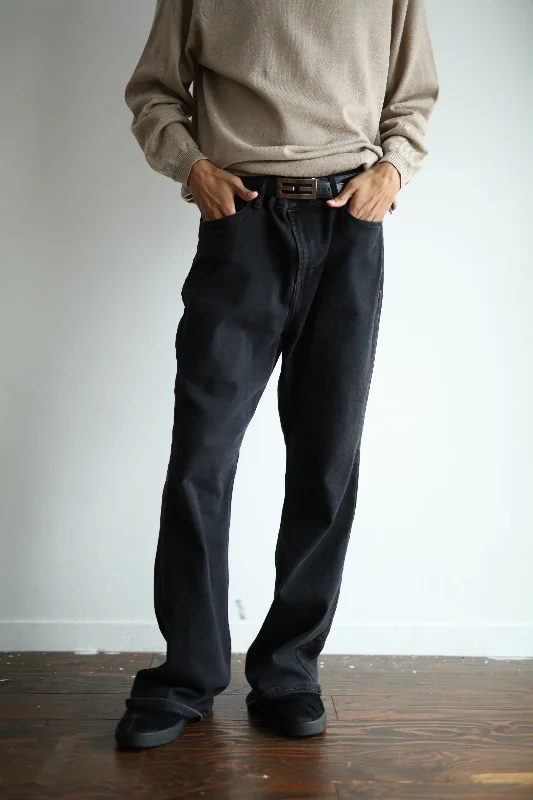 Custom Retro Pants-90's "OLD NAVY" BLACK DENIM PANTS