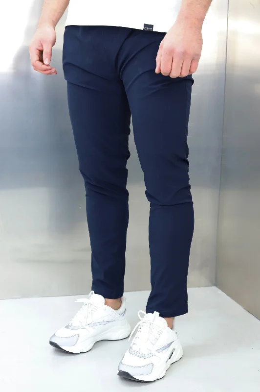 Custom Designer Dress Pants-Capo HYBRID SMART Trouser - Navy