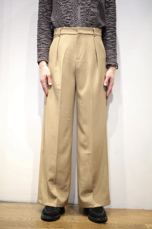 Custom Functional Cargo Pants-90's TUCK WIDE STRAIGHT TROUSERS