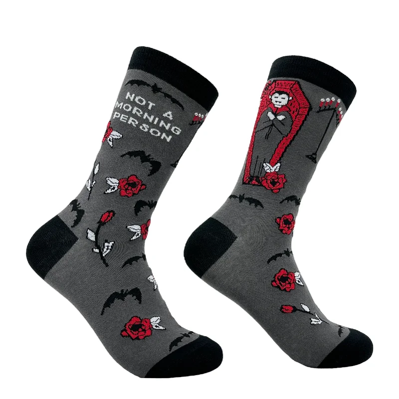 Custom College Socks-Women's Not A Morning Person Socks