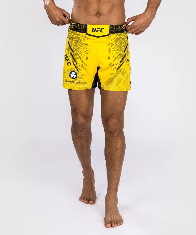 Custom Shorts for Urban Exploration-UFC Adrenaline by Venum Authentic Fight Night Men's Fight Short - Short Fit - Yellow