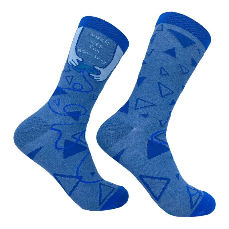 Custom Holiday Gift Socks-Women's Fuck Off Im Gaming Socks