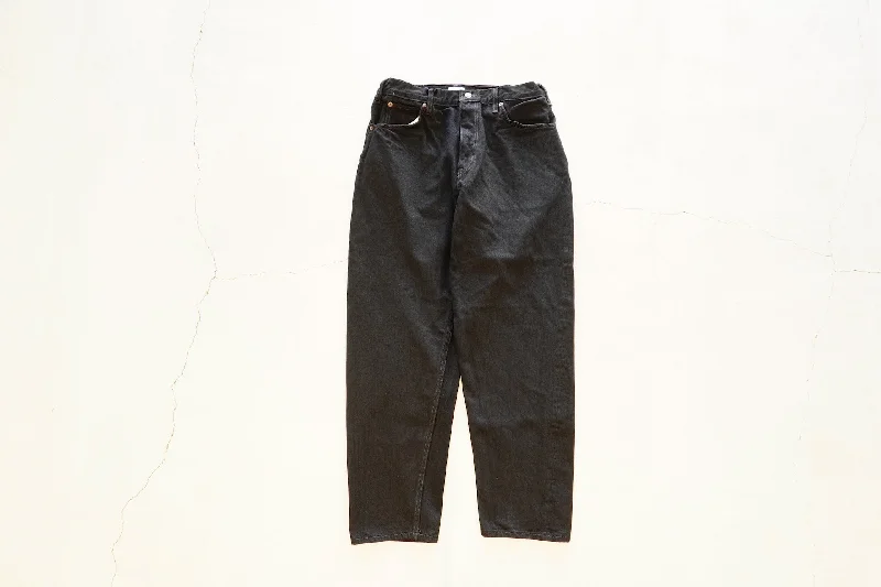 Custom High Performance Pants-CIOTA / New Wide Tapered 5 Pocket Pants Black