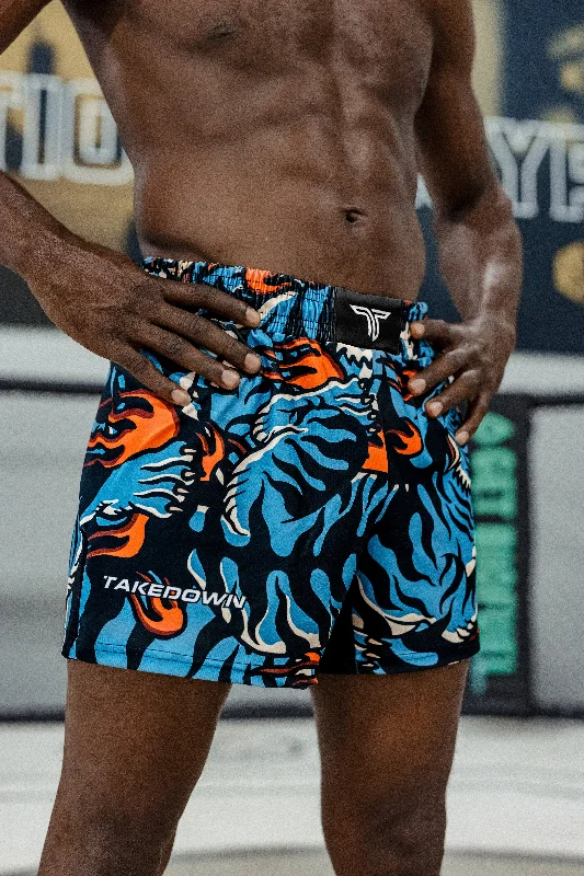 Custom Shorts for Events-Thai Tigers Fight Shorts (5"&7“ Inseam)