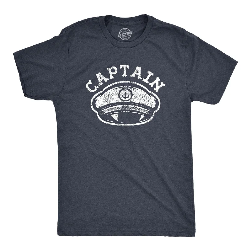 Custom T-Shirts for Soccer Fans-Captain Hat Men's T Shirt