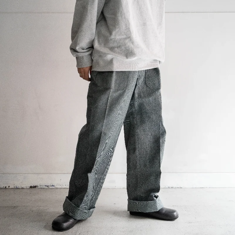 Custom Full-Length Pants-around 1980s German denim painter pants -waist code remake- 'like a swiss army denim'