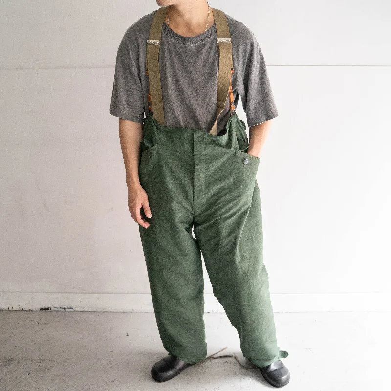 Custom Lightweight Jogging Pants-around 1970s German military light green over pants