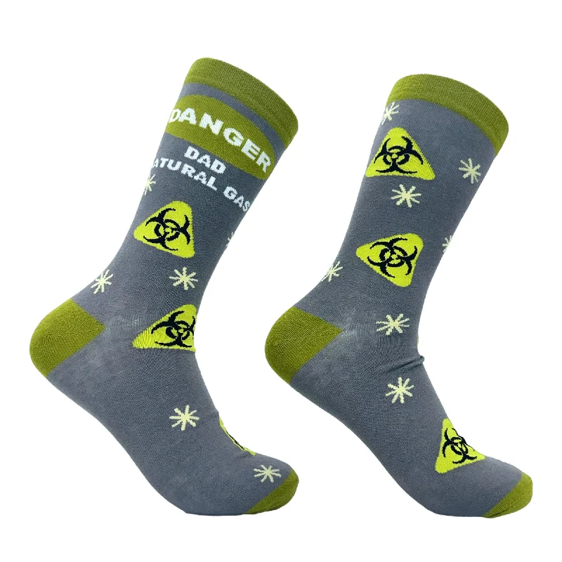 Custom Baseball Socks-Men's Danger Dad Natural Gas Socks