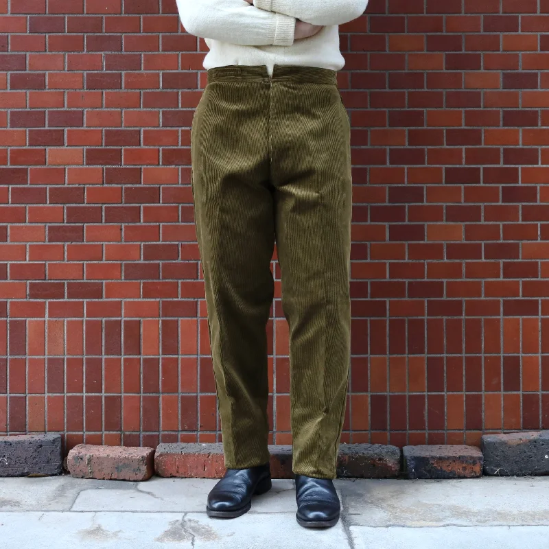 Custom Classic Fit Pants-1915 ENGLISH CORDUROY GREEN