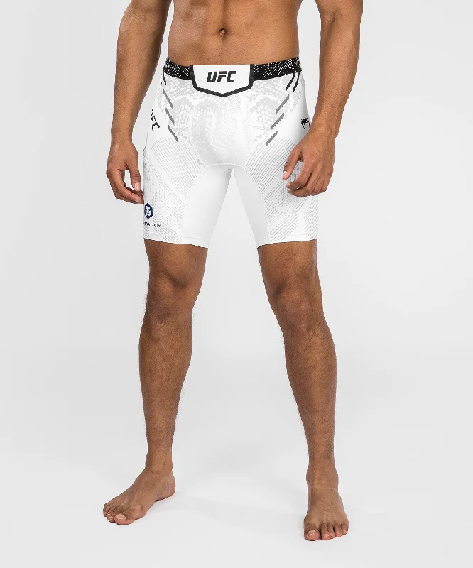 Custom Shorts for Easy Movement-UFC Adrenaline by Venum Authentic Fight Night Men’s Vale Tudo Short - White