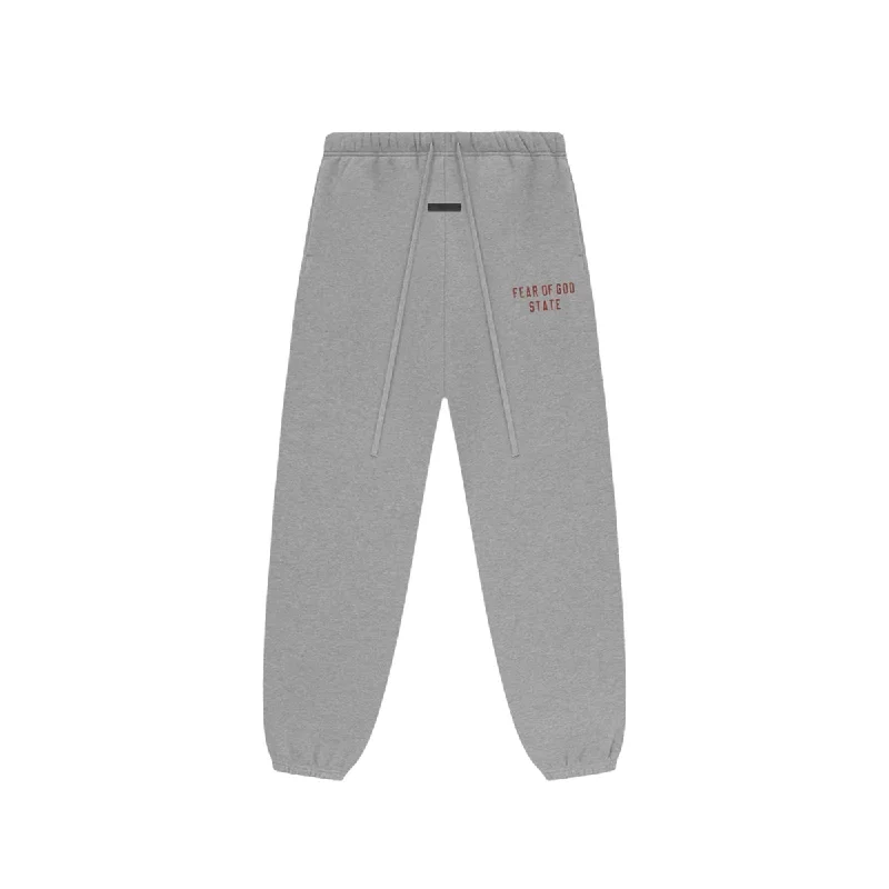 Custom Adjustable Pants-Fear of God ESSENTIALS - FLEECE ESSENTIAL SWEATPANT GRY （DARK HEATHER）【130BT242021F】