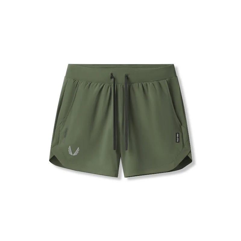 Custom Board Shorts for Men-0751. Tetra-Lite® 5" Linerless Short - Olive "Wings"