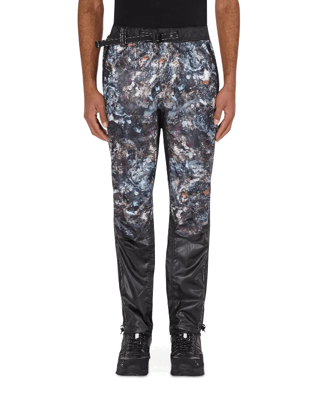 Custom Work Pants-Stone Printed Ripstop Pants Black