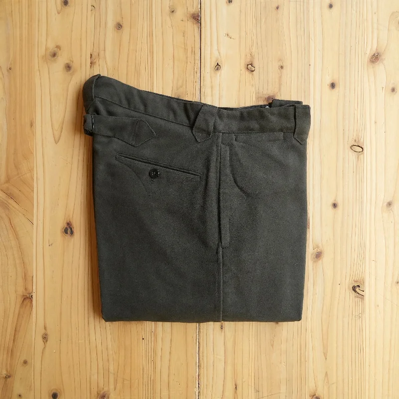 Custom Stretch Pants for Comfort-FISHERMAN ENGLISH MOLESKIN BROWN