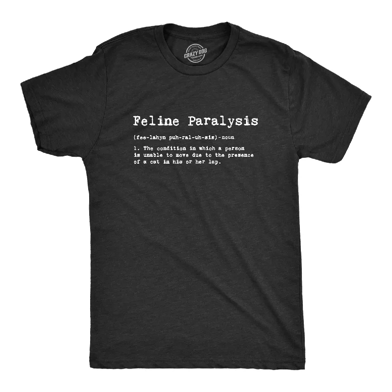 Custom T-Shirts for Beach Days-Feline Paralysis Men's T Shirt