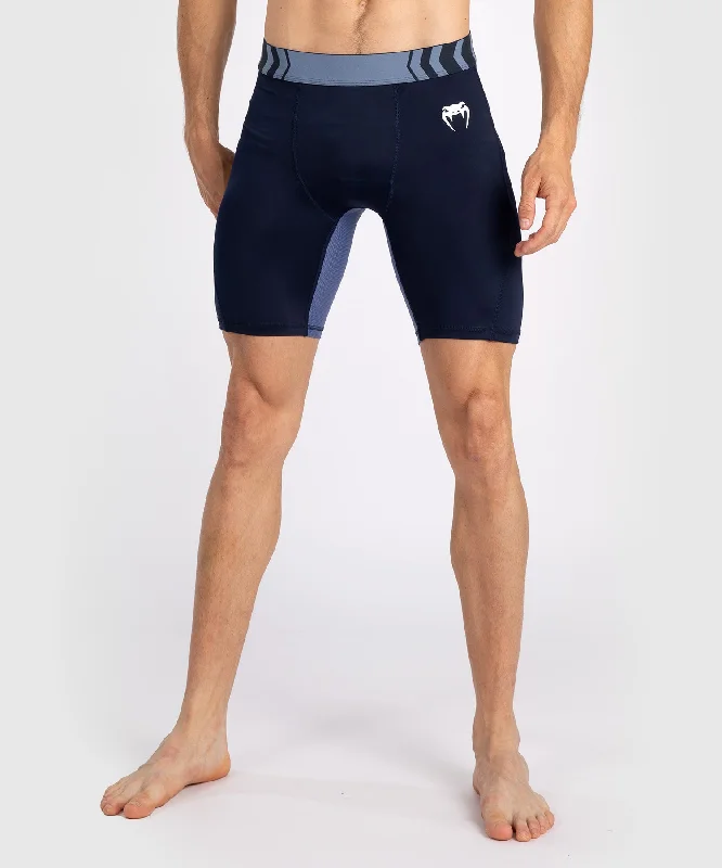 Custom Shorts for Heavy Duty Work-Venum Tempest Men's Vale Tudo - Navy Blue/Blue