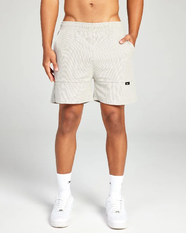 Custom Shorts for Sports Teams-Signal Waffle Shorts - Taupe