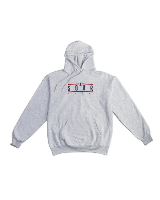 Custom Hoodies with Motivational Messages-SOUR TIMELESS HOODIE - HEATHER GREY