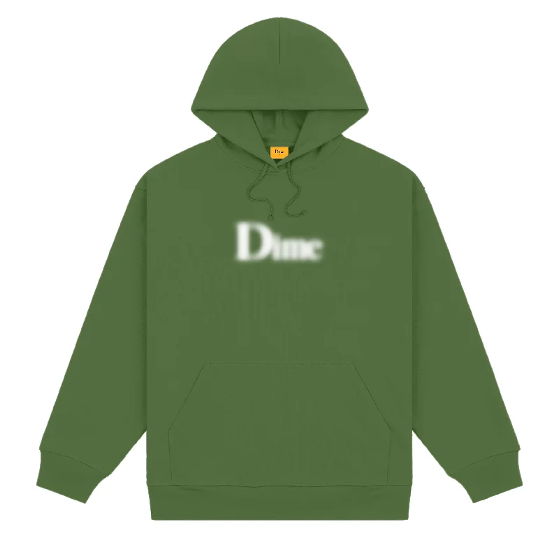 Custom Hoodies with Trendy Patterns-DIME MTL CLASSIC BLURRY HOODIE PALE OLIVE