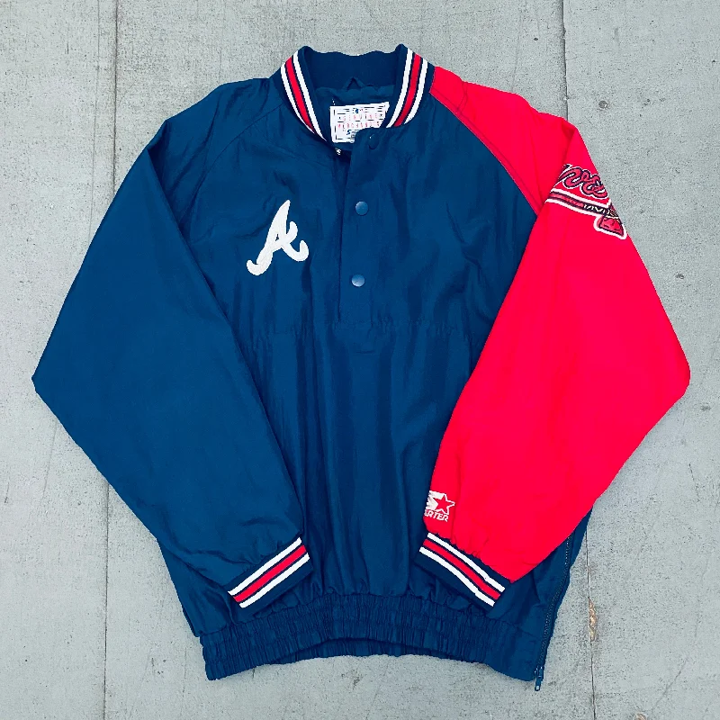 Custom Mountain Jackets-Atlanta Braves: 1990's Dugout Starter Jacket (L)