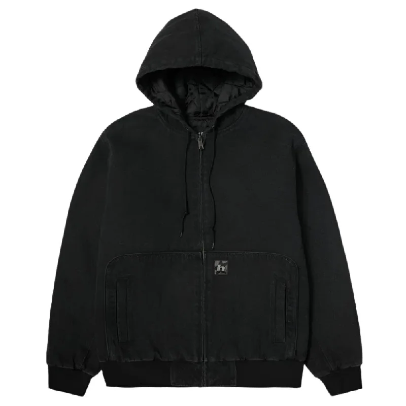 Custom Jackets with Funky Styles-HUF BOULDER WORK JACKET // BLACK