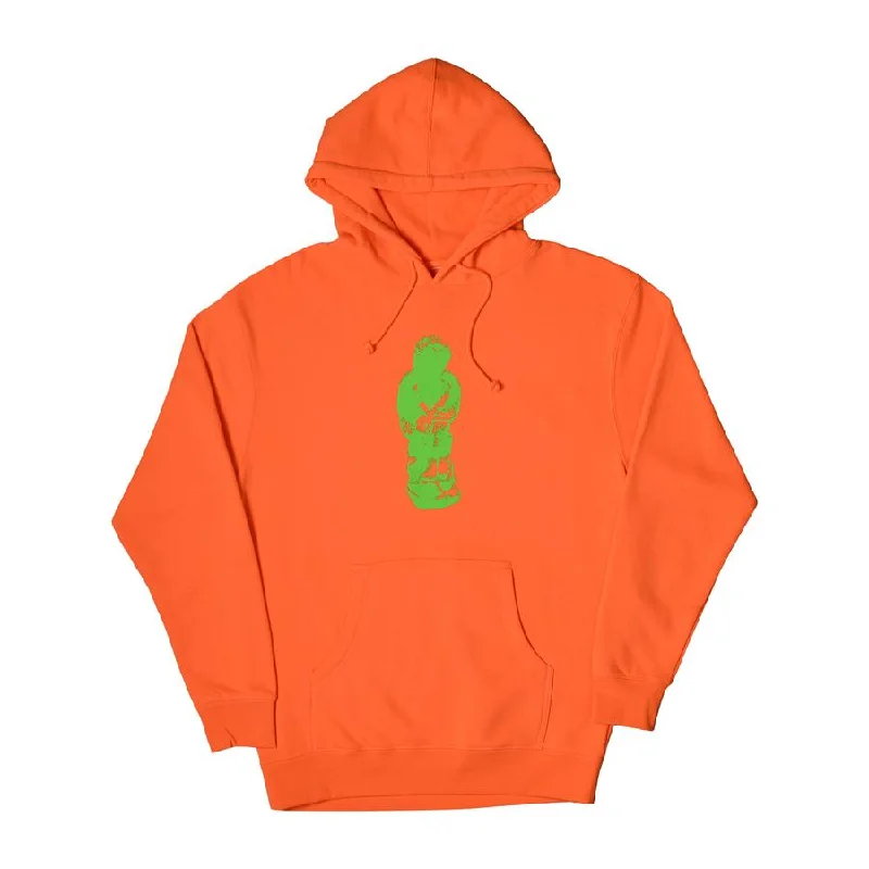 Custom Hoodies for Conferences-GLUE THE ANGEL HOODIE - ORANGE