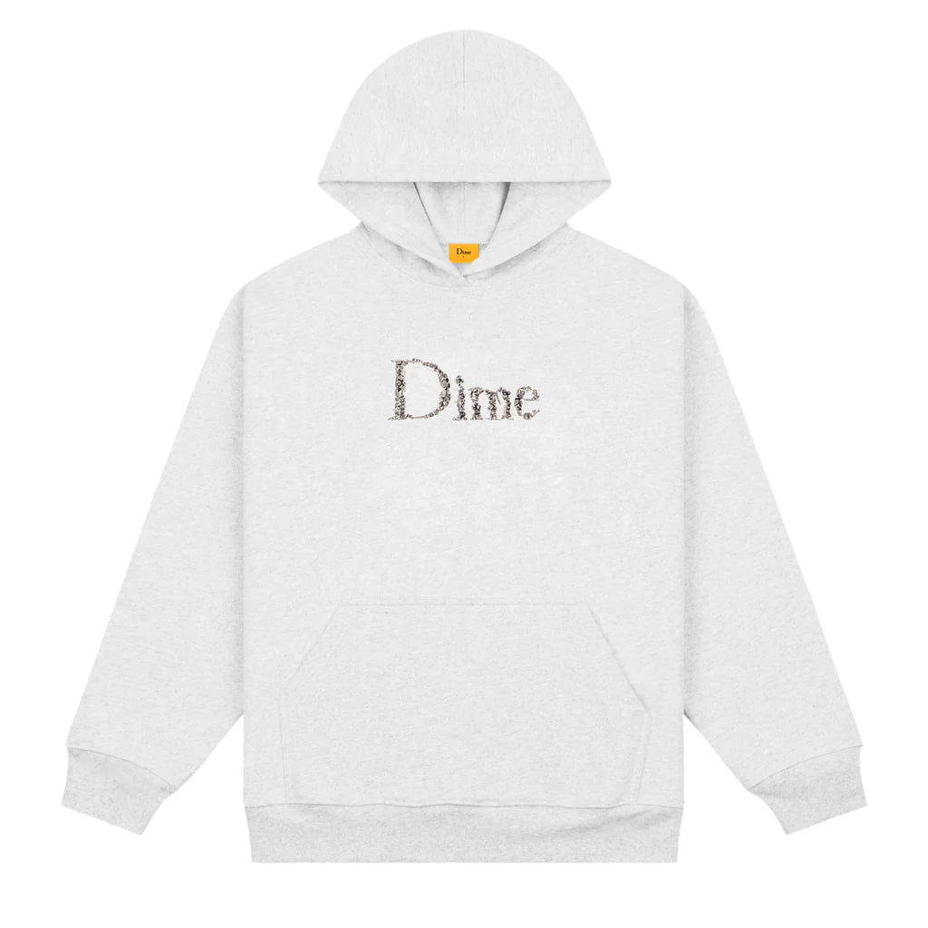 Custom Hoodies with Custom Slogans-DIME MTL CLASSIC SKULL HOODIE ASH