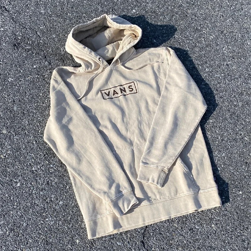 Custom Hoodies with Modern Fits-VANS MINERAL WASH PULLOVER HOODIE - OATMEAL