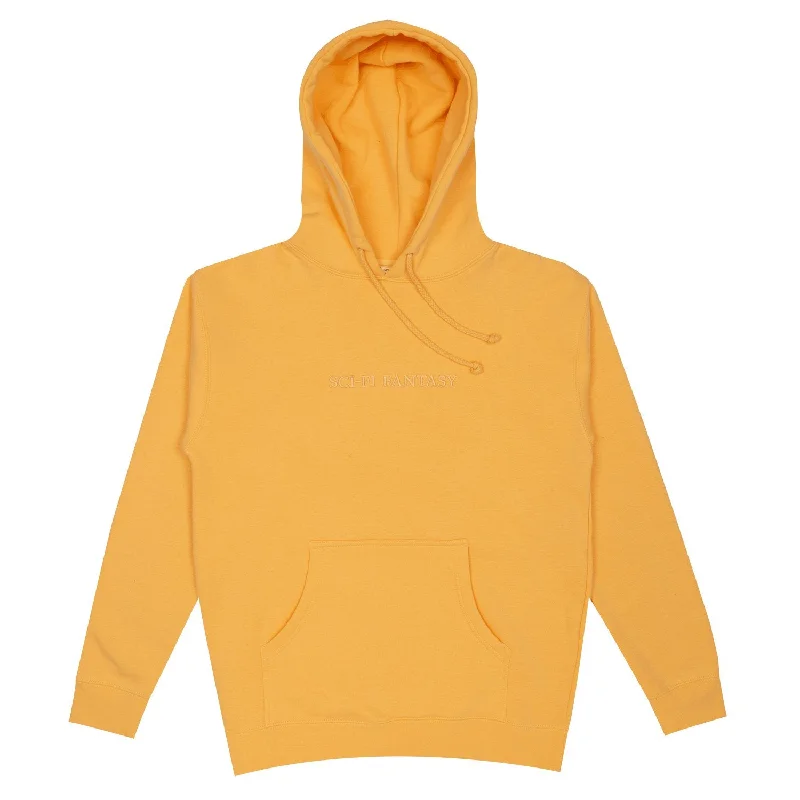 Custom Hoodies with Bright Colors-SCI-FI FANTASY LOGO HOODIE - PEACH