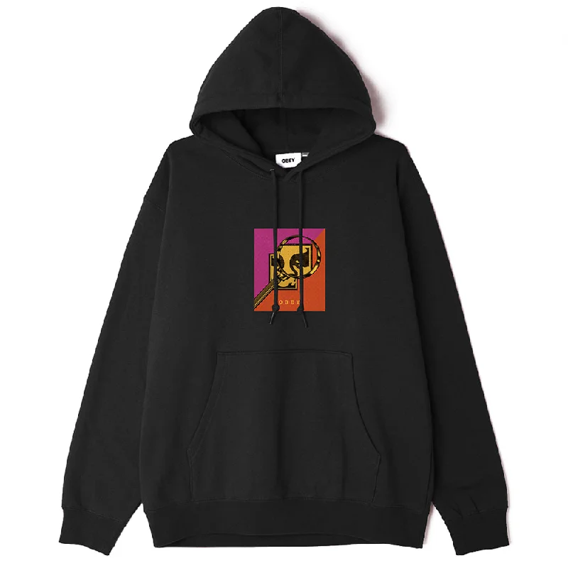 Custom Hoodies with TV Show Themes-OBEY MAGINIFY HOOD // BLACK