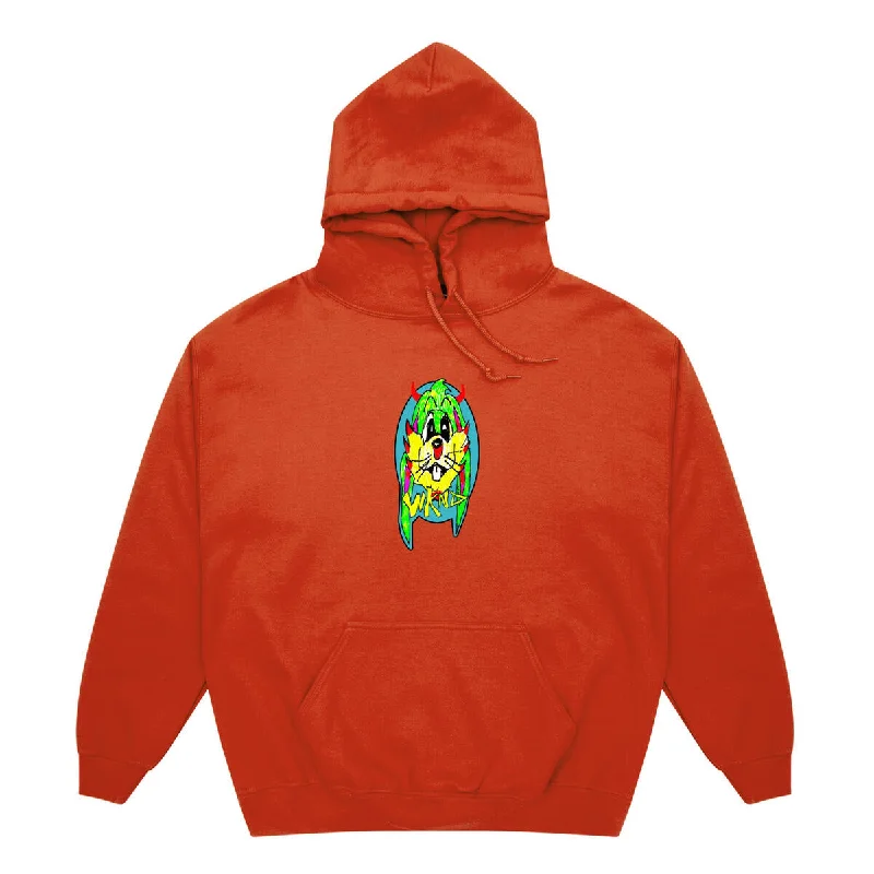 Custom Hoodies for Personalized Apparel-WKND SKATEBOARDS THOMPER HOODIE ORANGE