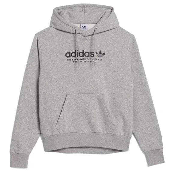 Custom Hoodies for Cheerleaders-Adidas 4.0 Logo Hoodie - Heather Grey