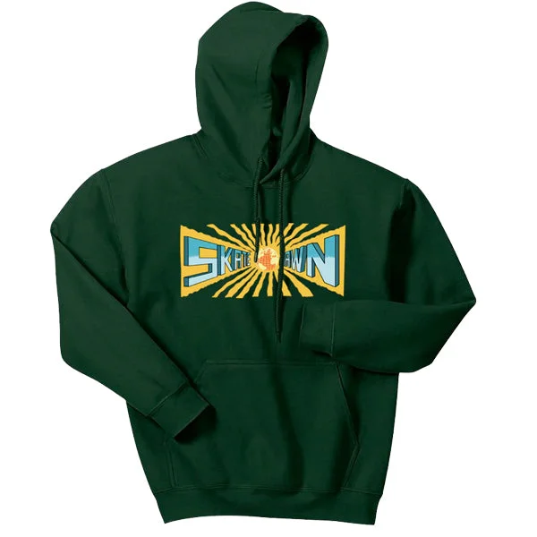 Custom Hoodies with Company Branding-SKATE JAWN EARTH JAWN HOODIE - GREEN