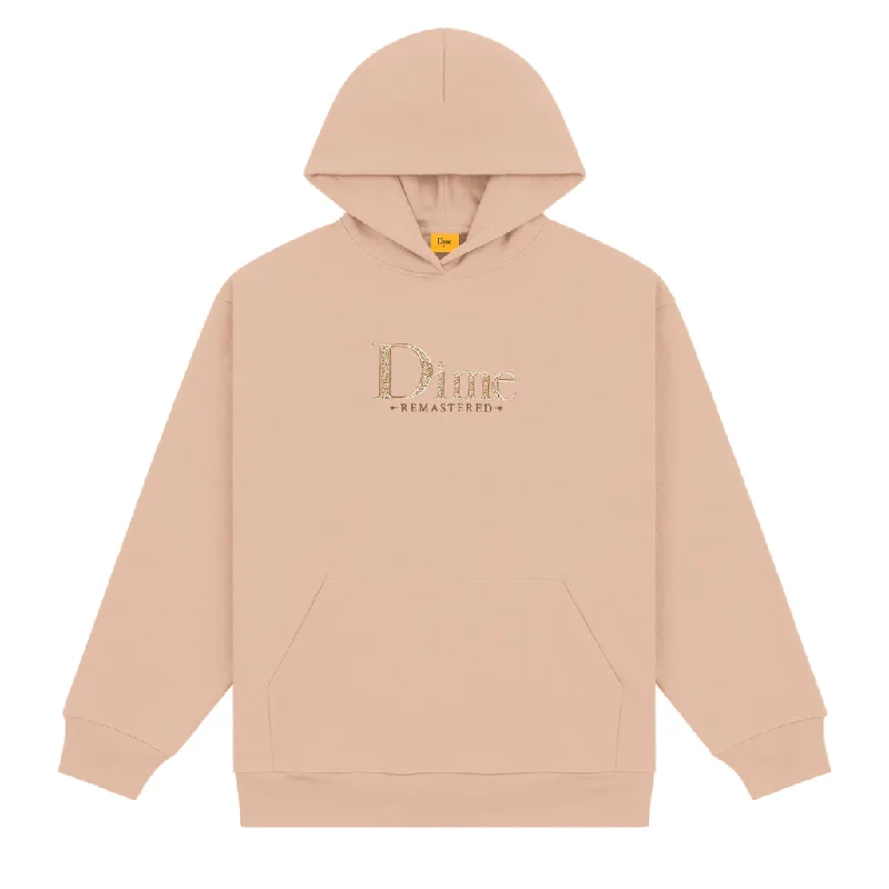 Custom Hoodies for Photo Prints-DIME MTL CLASSIC REMASTERED HOODIE TAN